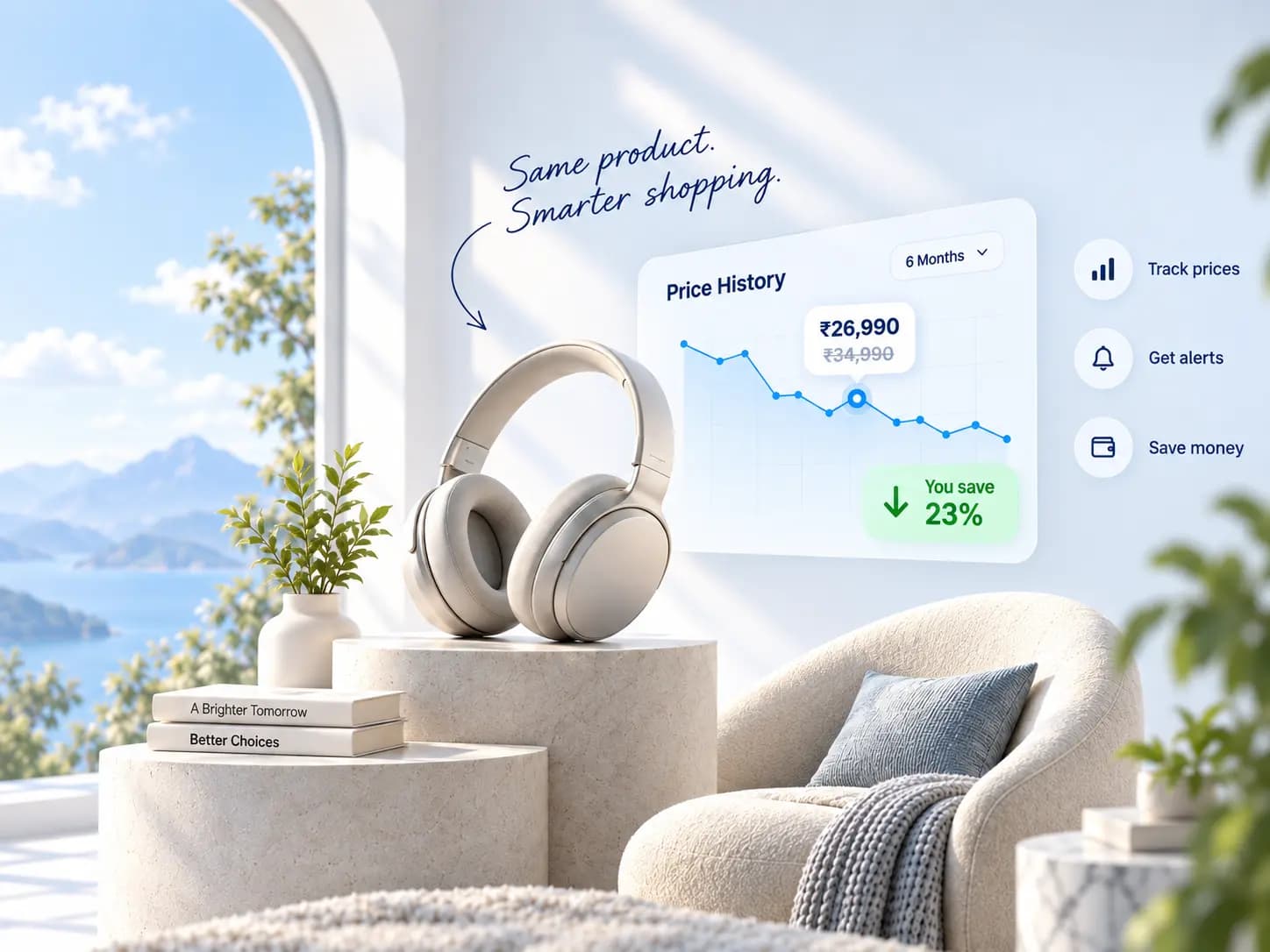 Price history tracking for premium headphones and audio equipment with real-time drop alerts