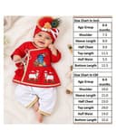 Baby Koala Cotton Woven Janmashtami Theme Full Sleeves Krishna Printed Kurta & Dhoti Set - Red 2