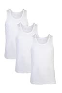 Van Heusen Men Vest - 100% Combed Cotton - Pack of 3 - Anti Bacterial, Quick Dry, Soft Handfeel_10071_White_S 2
