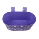 TrustBasket Dotted Oval Railing Planters (Magenta, Purple, Green, Red, Yellow) - Set of 10 2