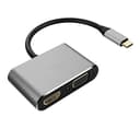 USB C to HDMI 4K 2K VGA Adapter - Laprite USB 3.1 Type C USB-C to VGA HDMI Video Converters Adaptor for 2017 New MacBook Pro/Chromebook Pixel/Lenovo 900/Dell XPS/Samsung Galaxy S8/S8 Plus 2