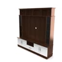 NEEHV HOME Wooden Goldberg Wooden Tv Unit for Living Room | Bed Room (Brazilian Walnut and Frosty White, 40.6 X 180 X 180) 4