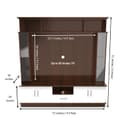 NEEHV HOME Wooden Goldberg Wooden Tv Unit for Living Room | Bed Room (Brazilian Walnut and Frosty White, 40.6 X 180 X 180) 2