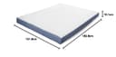Wakefit Dual Comfort with Hard & Soft Foam Mattress | 7 Years Warranty | Mattress Double Bed, Foam Mattress, 4-Inch Bed Mattress, Double Size (72x48x4 Inches_7 Pressure Zone Foam) 2