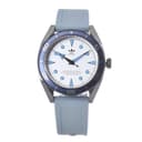 adidas Men Silicone Originals Analog Silver Dial Watch-Aofh22003, Band Color-Blue 3