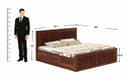 WOODLAB Furniture Solid Sheesham Wood Niwar Queen Size Bed with Box Storage Wooden Double Bed Furniture Palang for Bedroom Living Room Home (Honey Finish) 2