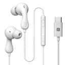 Portronics Conch Kappa C in Ear Type C Wired Earphones with In Line HD Mic, Powerful Audio, 14.2mm Dynamic Driver, Unique Earbuds Design,TPE Anti Tangle Wire,In line Controls,Wide Compatibility(White) 1