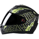 Steelbird SBA-1 Free Live Matt Black with Green Helmet with Plain visor, 580mm 1
