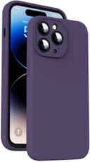 Amazon Basics Basic Case for iPhone 14 pro (Silicone_Deep Purple) 1