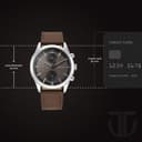 Titan Wrist with Quartz Multifunction Brown Dial Brown Leather Strap Watch for Men - NT1805SL12 4
