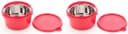Signora Ware Best Squarex Stainless Steel Lunch Box With 100% Steel Lids And Red Blue Bag, 225Ml+350Ml+500Ml+ (370Ml Tumbler), Set Of 4, Red 4