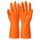 12 Inches Heavy Duty Hand Gloves, Washing Utensils, cleaning, Gardening, Dish Washing, Kitchen Gloves for Dishwashing, Industrial Gloves Orange (M, Pair of 2) 1