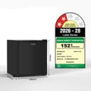 SHARP 50L 2 Star Mini Direct Cool Single Door Refrigerator |Japan 7 Shield Protection|Toughened Glass shelves (Metal Black, SJ-MRW055N3-PKS) 2