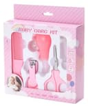 Episkey 5 In1 Baby Grooming Kit for New Born Baby, Infants, Toddlers | Portable Grooming Kit With Baby Hair Brush, Comb, Baby Nail Scissor, Baby Nail Cutter, Tweezer, Nail Filer (Pink, Pack of 1) (BABY_KIT_5PCS) 1