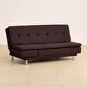 Da URBAN® 3 Seater Sofa for Living Room, Couch Sofa for Living Room (Velvet & Leatherette Brown) 2