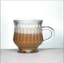 Yera 120ml Glass Tea Cup with Exquisite Design, Perfect for Regular Use and Serving Hot Tea - Glass Cup with Design, Set of 6 2
