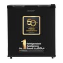 SHARP 50L 2 Star Mini Direct Cool Single Door Refrigerator |Japan 7 Shield Protection|Toughened Glass shelves (Metal Black, SJ-MRW055N3-PKS) 1