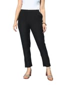 Libas Solid Silk Trousers for Women | Ethnic wear | Occasion Outfit 1