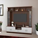 NEEHV HOME Wooden Goldberg Wooden Tv Unit for Living Room | Bed Room (Brazilian Walnut and Frosty White, 40.6 X 180 X 180) 1