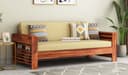 Home furniture Wooden Sofa Set for Living Room and Office 3 Three Seater Walnut Finish Natural Teak Finish (Winster, Rosewood (Natural Teak Finish) Handicraft- Handmade 3