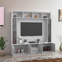 NEEHV HOME - Creating Happy Spaces Wooden Goldberg Wooden Tv Unit for Living Room | Bed Room (Frosty White, 40.6 X 180 X 180) 3