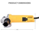 GIGAWATTS TR-802850 THOR Angle Grinder 950 Watt Corded 11000 RPM Speed Tool Grinding 100mm Grinding Machine Ideal for Polishing Cutting 2