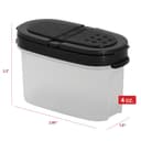 Signoraware Sprinkles N Spice Small Container with Lid (120mlx4 | Set of 4 | Black) 3