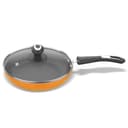 Preethi Dura Collection Non Stick Fry Pan, 24 cm, with Glass Lid, Gas & Induction Compatible, 5 Star Non Stick Effect, Chilly Red 5