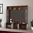 NEEHV HOME Wooden Goldberg Wooden Tv Unit for Living Room | Bed Room (Brazilian Walnut and Frosty White, 40.6 X 180 X 180) 3