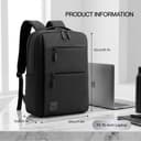 Impulse Empower Premium 25L Laptop Backpack for Men & Women, 15.6 Inch Laptop Bag with Padded Compartment, Office Backpack with Luggage Strap, Chest Strap & Organizer Pockets, Black 3