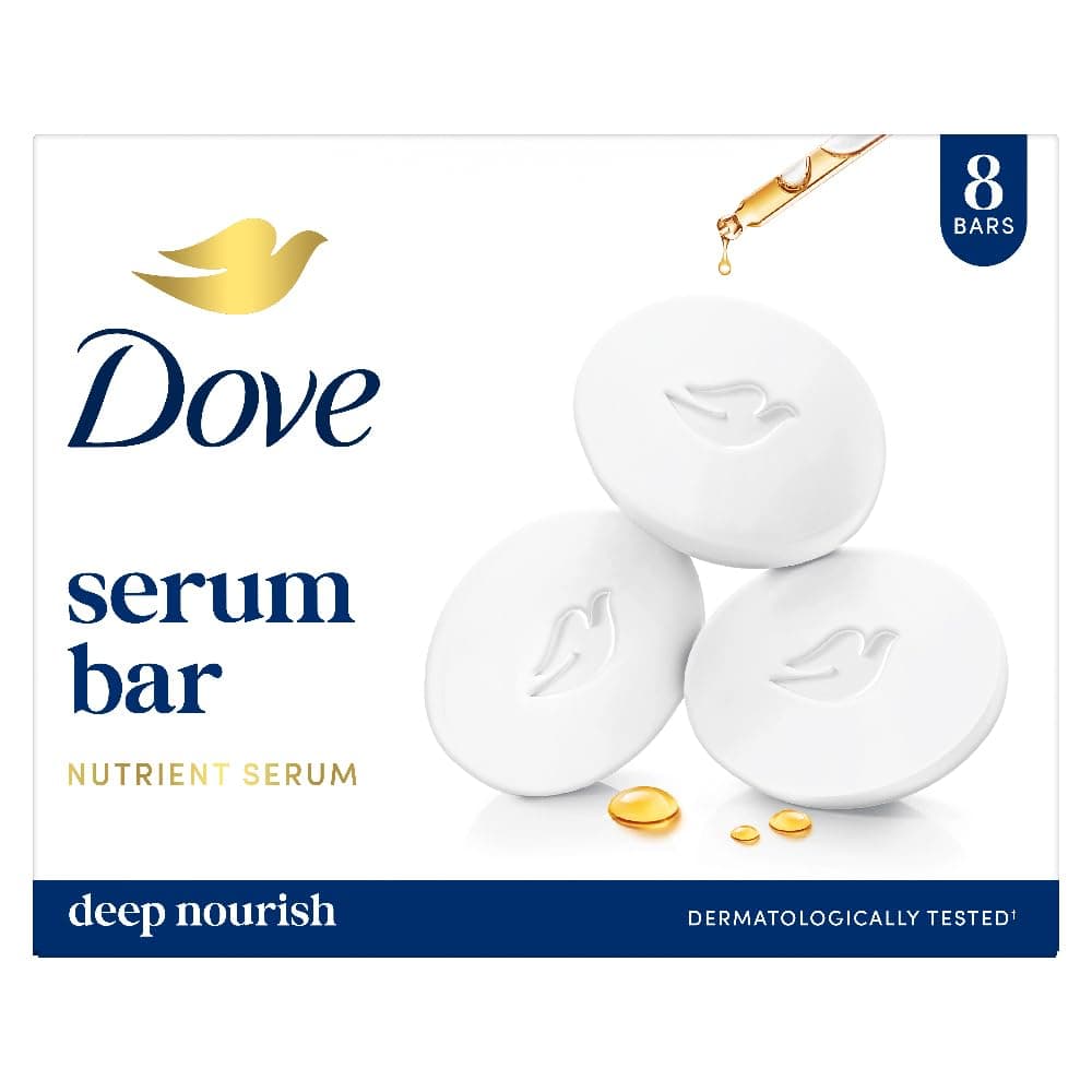 Dove Serum Bar | with Nutrient Serum | Deep Nourish | 1000g (125g x 8)