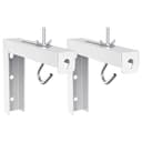WALI Universal Projector Screen Ceiling Mount, Wall Hanging Mount L-Brackets, 6 inch Adjustable Extension with Hook Kit, Perfect Projector Screen Placement Hold up to 66 lbs (PSM001-W), White 1