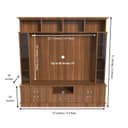 NEEHV HOME Wooden Goldberg Wooden Tv Unit for Living Room | Bed Room (Classic Walnut, 40.6 X 180 X 180) 2