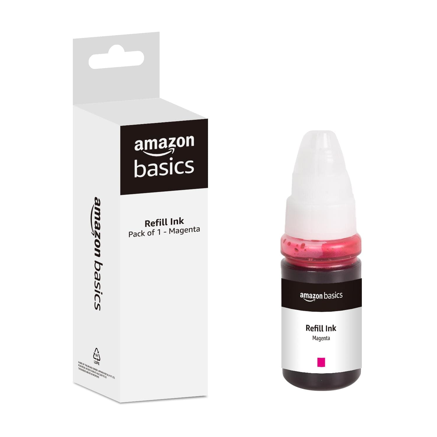 Amazon Basics GI 790 Ink Refill for Canon PIXMA G1000, G1010, G1100, G2000, G2002, G2010, G2012, G2100, G3000, G3010, G3012, G3100, G4000, G4010 Magenta - 70ml