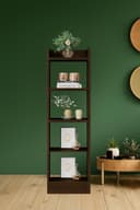 Enigmatic Woodworks Wooden Open Bookshelf Multipurpose for Home Rack Showcase Organizer for Living Room I Study Room I 5-Tier I Finish-Suede DIY(Wenge) 33 * 24 * 121 CM 3