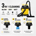 INALSA Wet and Dry Vacuum Cleaner for Home,10 LTR Capacity,1200 W, 17 kPa Suction, Blower Function, Wet Vacuum Cleaner for Sofa, House Cleaning Machine,Vaccine Cleaner for Home (Micro WD10) 5