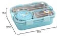 ATTRO Prime Jupiter Lunch Box with Ben Water Bottle, School Tiffin Combo, Blue 2