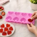 Cutting EDGE Heart Shape Muffin Pan Silicone Mold | Long-Lasting & Flexible | for Making Chocolate, Dessert, Pastry, Brownie, Muffins, Jelly, Pudding and Many More (Pack of 2 - Pink Color) 5