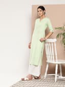 Libas Women's Rayon Solid Regular Kurta 2