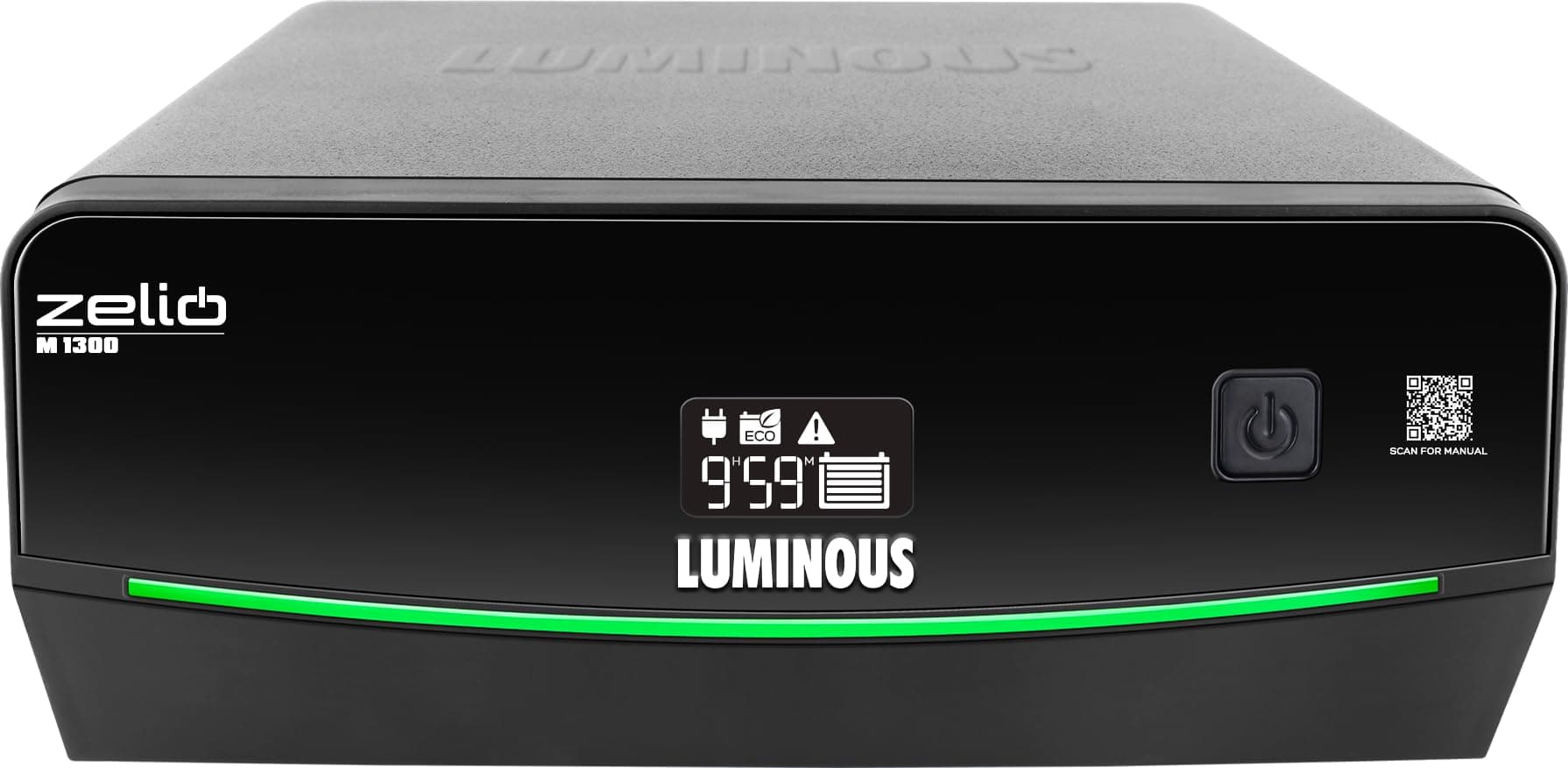 Luminous Zelio M 1300 Sine Wave Inverter Ideal for Home,Office & Shops | 1100VA Inverter | Reliable Power Backup | High Performance| Easy Installation | 36 Months Warranty