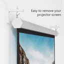 WALI Universal Projector Screen Ceiling Mount, Wall Hanging Mount L-Brackets, 6 inch Adjustable Extension with Hook Kit, Perfect Projector Screen Placement Hold up to 66 lbs (PSM001-W), White 3