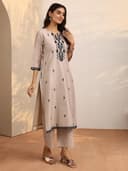 Libas Embroidered Silk Blend Straight Kurta Set for Women | ethnic wear | bridal suit | wedding dress | occasion wear 2