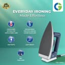 CG -IRZI1000 Light Weight Dry Iron Press 1000 W with Anti-Bacterial Non-stick, German Coated Soleplate, 360 Degree Flexi Cord, BIS Certified 2 Yr Replacement Manufacturer Warranty 3