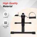 Amazon Brand - Symactive Fitness Mini Cycle Pedal Exerciser | Heavy Material | with Adjustable Resistance Levels and Digital Display | Compact & Portable Design (Black) 2