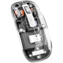 Arctic Fox Pureview Transparent Wireless and Bluetooth Rechargeable Mouse, USB Receiver,LED Battery Magic Silm for Office/PC/Mac/Laptop/Apple/ipad(Space Gray) 1