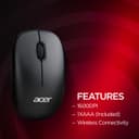 Acer PalmEase Wireless Keyboard & Mouse Combo with Palm Rest | 2.4GHz, 1600 DPI, Co-Pilot Key, Rupee ₹ Symbol | 10m Range, 10M Keystroke Life, Power Saving Mode | Windows & Mac Compatible – Black 4