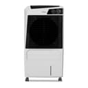 Hindware Smart Appliances Calisto 105L | Desert Air Cooler with Woodwool Pads, Inverter Compatible, Castor wheels and motorized air flow control & High Air Delivery (White & Black) 1