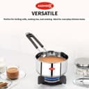 AADHIK Stainless Steel Sauce Pan, Tea Pan, Milk Pan Heavy Guage 1.5 Litre (Induction and Gas Stove Friendly), Silver 2