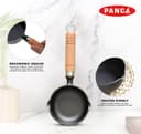 PANCA Cast Iron Tadka Pan | 4 Inch Pre-Seasoned Tempering Pan for Dal & Spices | Gas & Stove-Friendly, 450g Heavy Duty Vaghar/Chounk Pan | 100% Toxin-Free Naturally (Round) 5