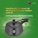 Nirlep NutriHealth 3 Litre Inner Lid Hard Anodized Aluminium Handi Pressure Cooker with Induction Bottom 2